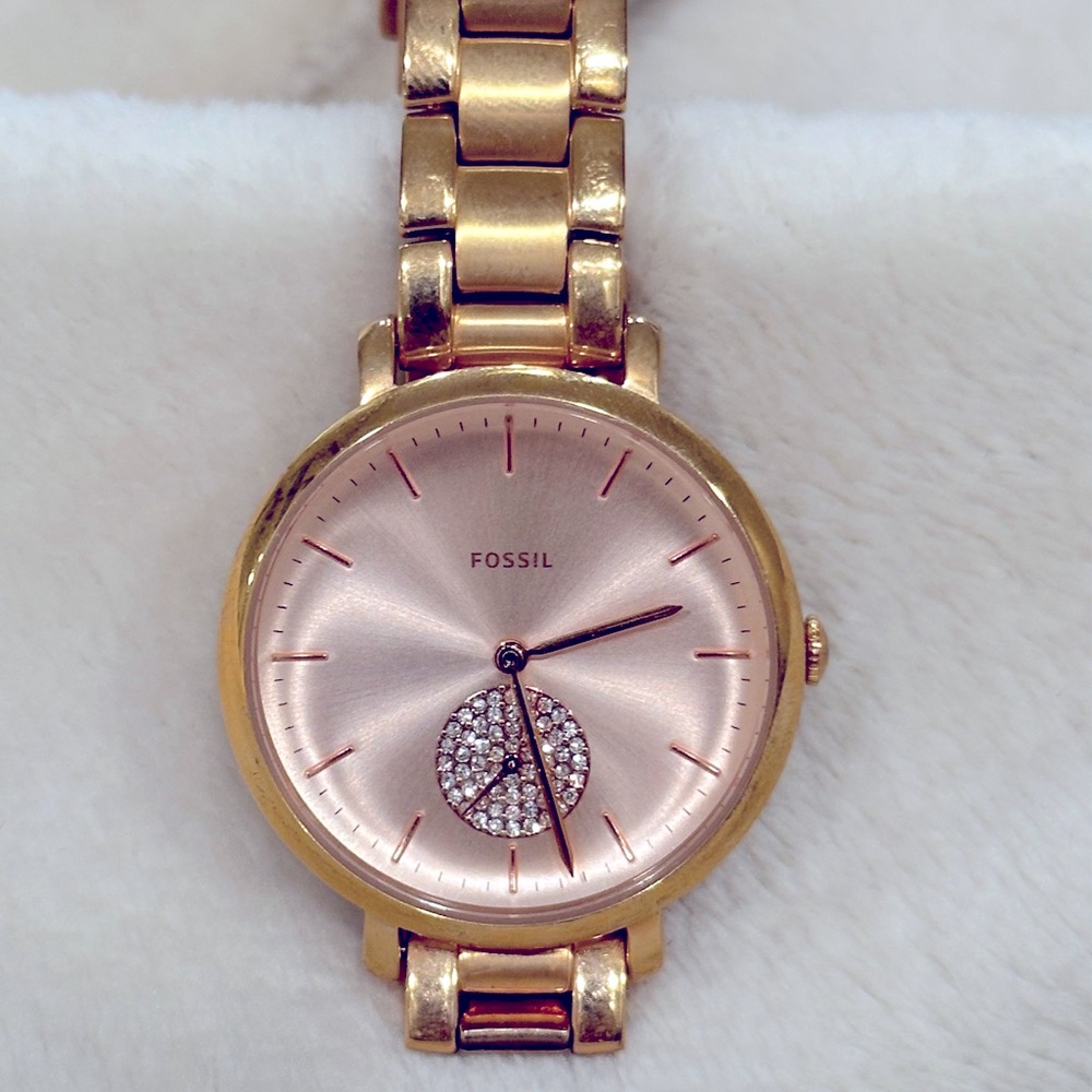 Fossil Jacqueline Rose Gold stainless Steel Watch